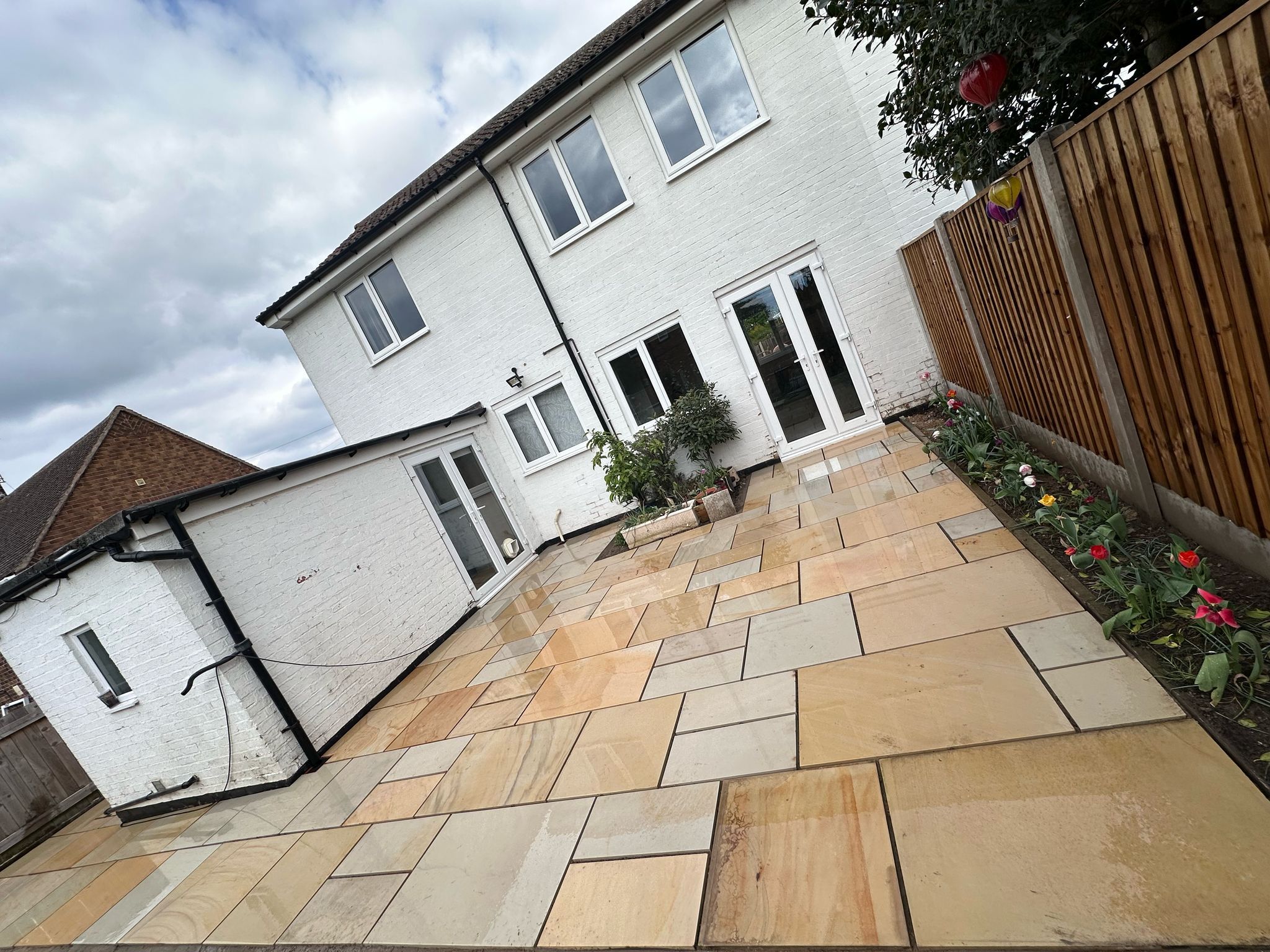 patios completed in Biddulph by Redwood Drives and Landscaping